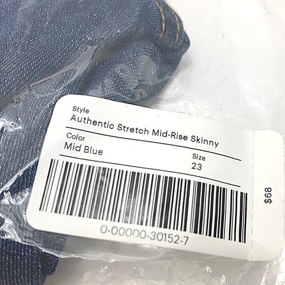 Everlane Stretch Mid-Rise Skinny Crop Jeans 23 NWT - Picture 9 of 11